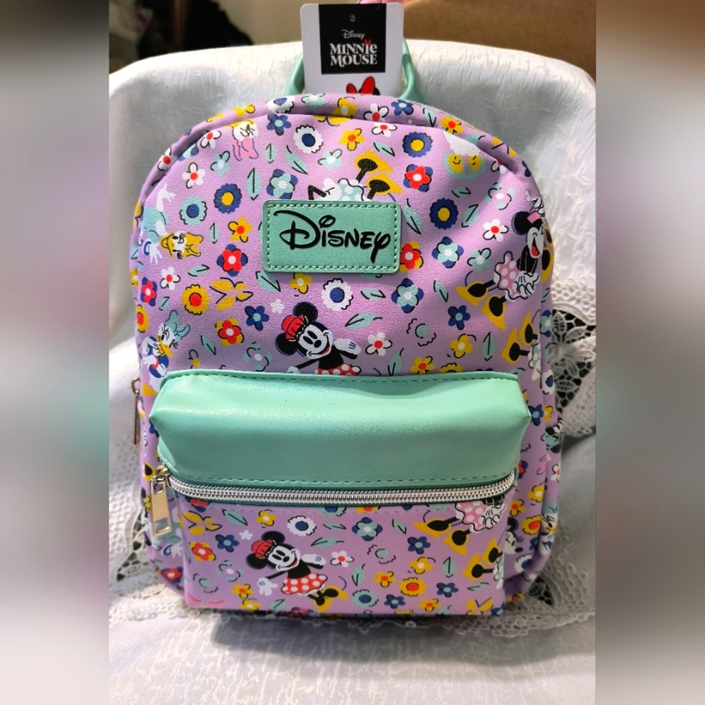 Disney's BioWorld Minnie Mouse & Daisy Duck  Mini  Backpack NWT